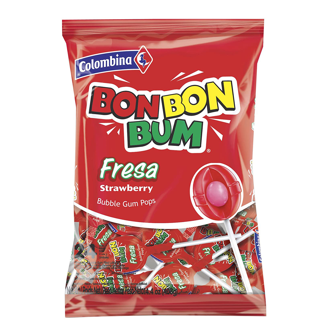 BON BON BUM FRESA - FRAGOLA X 24 UNITA
