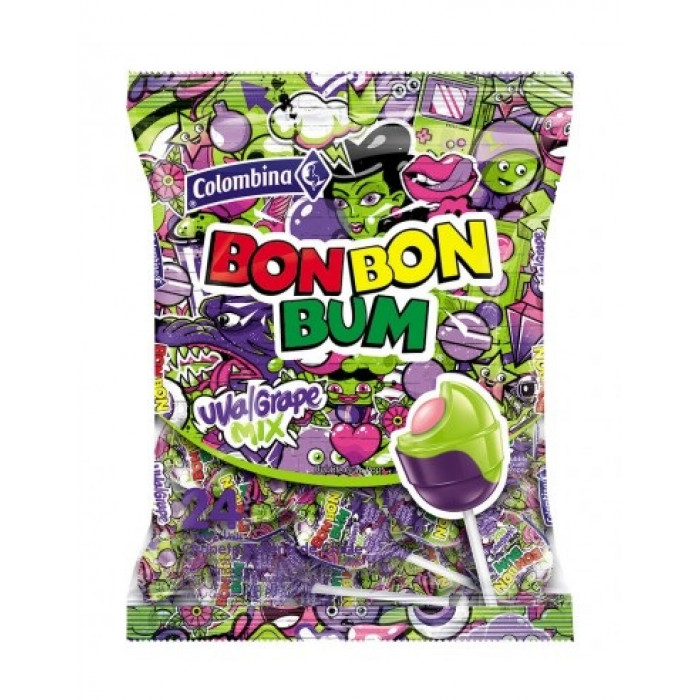 BON BON BUM UVA 408GR X 24 UNITA