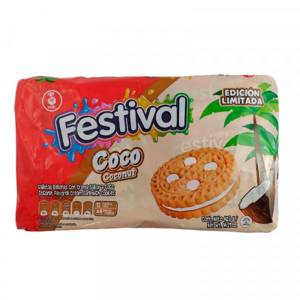 GALLETAS FESTIVAL DE COCO 403GR