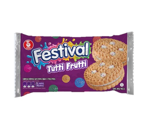 GALLETAS FESTIVAL TUTTI FRUTTI 403G